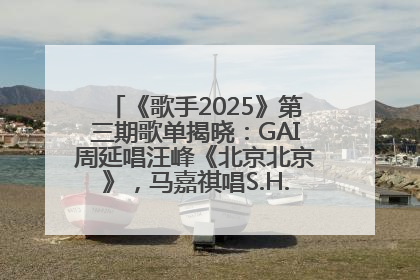 《歌手2025》第三期歌单揭晓：GAI周延唱汪峰《北京北京》，马嘉祺唱S.H.E《你曾是少年》