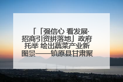 「强信心 看发展·招商引资拼落地」政府托举 绘出蔬菜产业新图景——镇原县甘肃聚广利现代设施蔬菜种植基地见闻