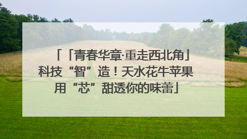 「青春华章·重走西北角」科技“智”造！天水花牛苹果用“芯”甜透你的味蕾