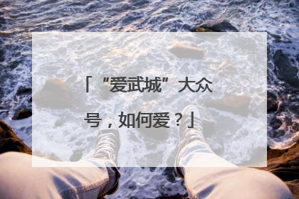 “爱武城”大众号，如何爱？