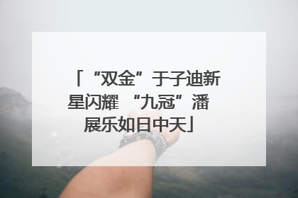 “双金”于子迪新星闪耀 “九冠”潘展乐如日中天