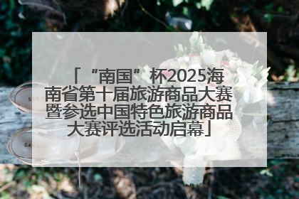 “南国”杯2025海南省第十届旅游商品大赛暨参选中国特色旅游商品大赛评选活动启幕