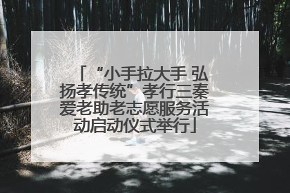 “小手拉大手 弘扬孝传统”孝行三秦爱老助老志愿服务活动启动仪式举行