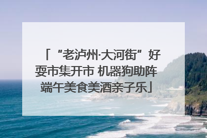 “老泸州·大河街”好耍市集开市 机器狗助阵端午美食美酒亲子乐