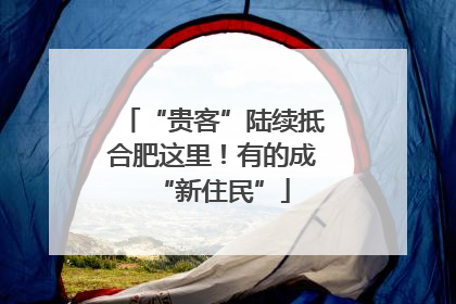 “贵客”陆续抵合肥这里！有的成“新住民”