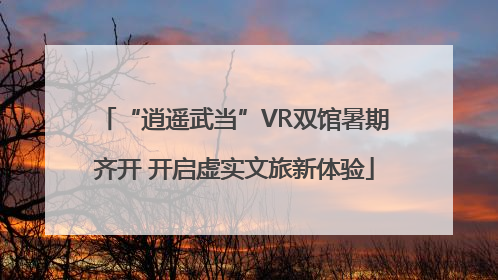 “逍遥武当”VR双馆暑期齐开 开启虚实文旅新体验