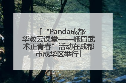 “Panda成都·华教云课堂——峨眉武术正青春”活动在成都市成华区举行