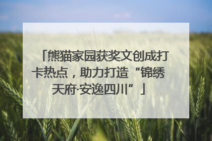 熊猫家园获奖文创成打卡热点，助力打造“锦绣天府·安逸四川”