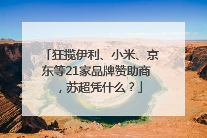 狂揽伊利、小米、京东等21家品牌赞助商，苏超凭什么？