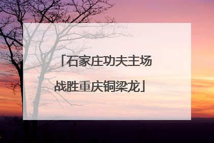 石家庄功夫主场战胜重庆铜梁龙