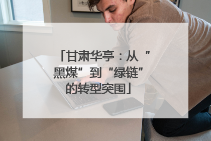 甘肃华亭：从“黑煤”到“绿链”的转型突围