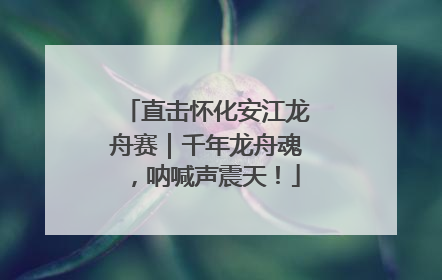 直击怀化安江龙舟赛｜千年龙舟魂，呐喊声震天！