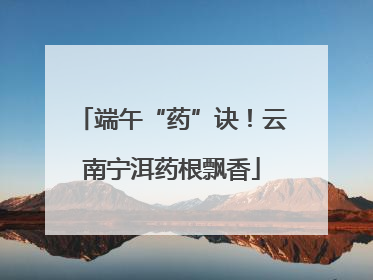 端午“药”诀！云南宁洱药根飘香