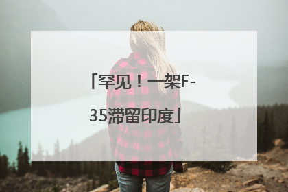 罕见！一架F-35滞留印度