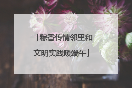粽香传情邻里和 文明实践暖端午