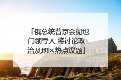 俄总统普京会见也门领导人 将讨论政治及地区热点议题