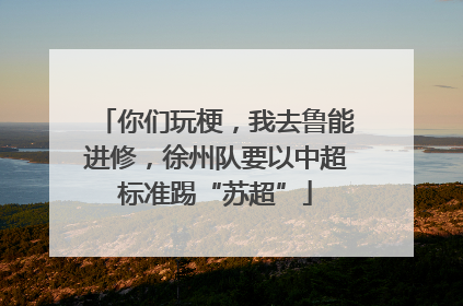 你们玩梗，我去鲁能进修，徐州队要以中超标准踢“苏超”