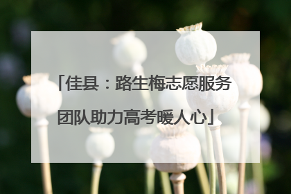 佳县：路生梅志愿服务团队助力高考暖人心