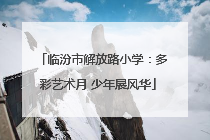 临汾市解放路小学：多彩艺术月 少年展风华