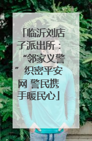 临沂刘店子派出所：“邻家义警”织密平安网 警民携手暖民心