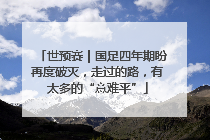 世预赛｜国足四年期盼再度破灭，走过的路，有太多的“意难平”