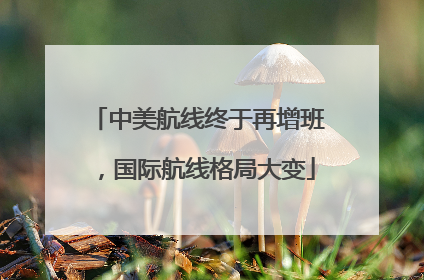 中美航线终于再增班，国际航线格局大变