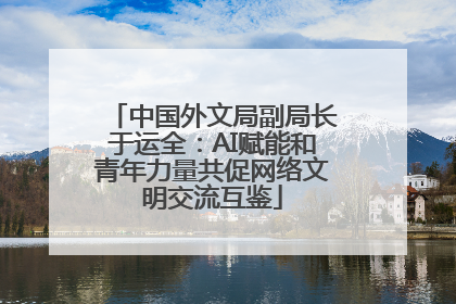 中国外文局副局长于运全：AI赋能和青年力量共促网络文明交流互鉴