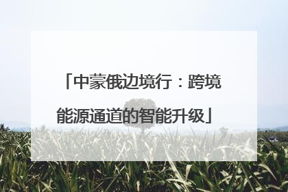 中蒙俄边境行：跨境能源通道的智能升级