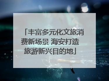 丰富多元化文旅消费新场景 海安打造旅游新兴目的地