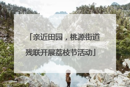 亲近田园，桃源街道残联开展荔枝节活动