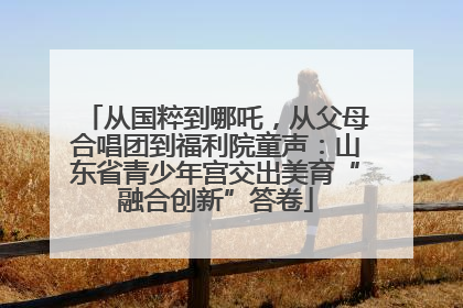 从国粹到哪吒，从父母合唱团到福利院童声：山东省青少年宫交出美育“融合创新”答卷