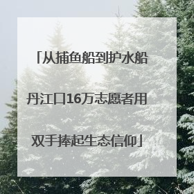 从捕鱼船到护水船 丹江口16万志愿者用双手捧起生态信仰