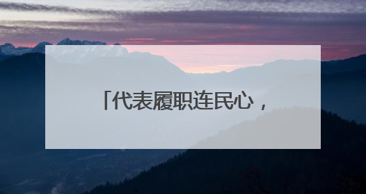 代表履职连民心，群众智慧筑家园