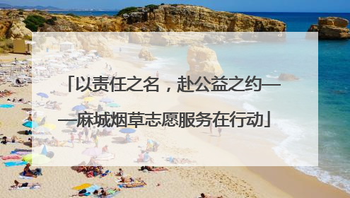 以责任之名，赴公益之约——麻城烟草志愿服务在行动