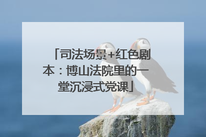司法场景+红色剧本：博山法院里的一堂沉浸式党课