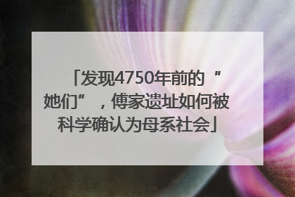 发现4750年前的“她们”，傅家遗址如何被科学确认为母系社会