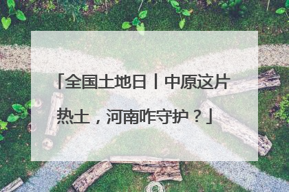 全国土地日丨中原这片热土，河南咋守护？