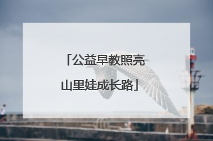 公益早教照亮山里娃成长路