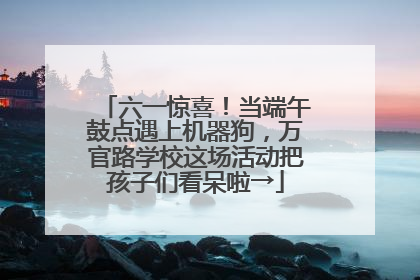 六一惊喜！当端午鼓点遇上机器狗，万官路学校这场活动把孩子们看呆啦→