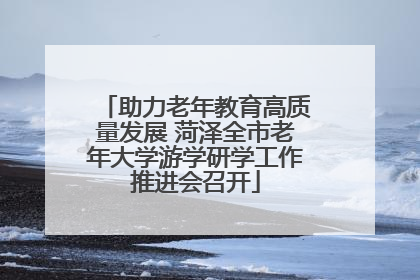 助力老年教育高质量发展 菏泽全市老年大学游学研学工作推进会召开
