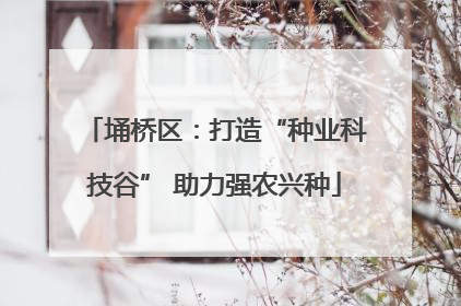 埇桥区：打造“种业科技谷” 助力强农兴种