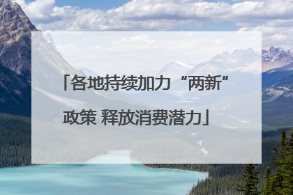 各地持续加力“两新”政策 释放消费潜力