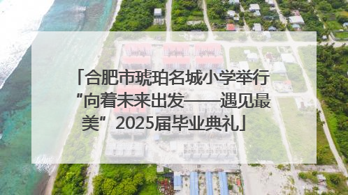 合肥市琥珀名城小学举行“向着未来出发——遇见最美”2025届毕业典礼
