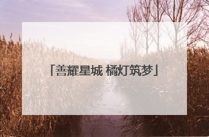 善耀星城 橘灯筑梦