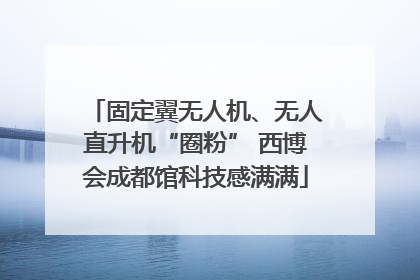 固定翼无人机、无人直升机“圈粉” 西博会成都馆科技感满满