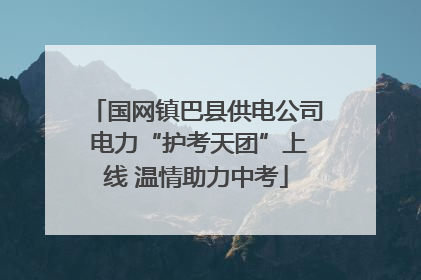 国网镇巴县供电公司 电力“护考天团”上线 温情助力中考