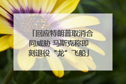 回应特朗普取消合同威胁 马斯克称即刻退役“龙”飞船