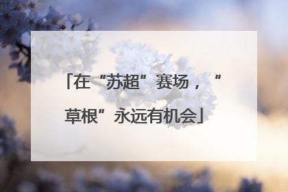 在“苏超”赛场，“草根”永远有机会
