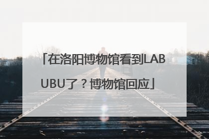在洛阳博物馆看到LABUBU了？博物馆回应
