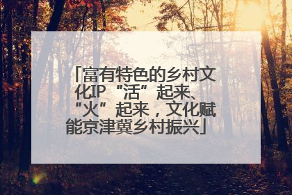 富有特色的乡村文化IP“活”起来、“火”起来，文化赋能京津冀乡村振兴